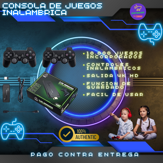 Consola de Juegos Inalámbrica Retro Stick de 64 GB