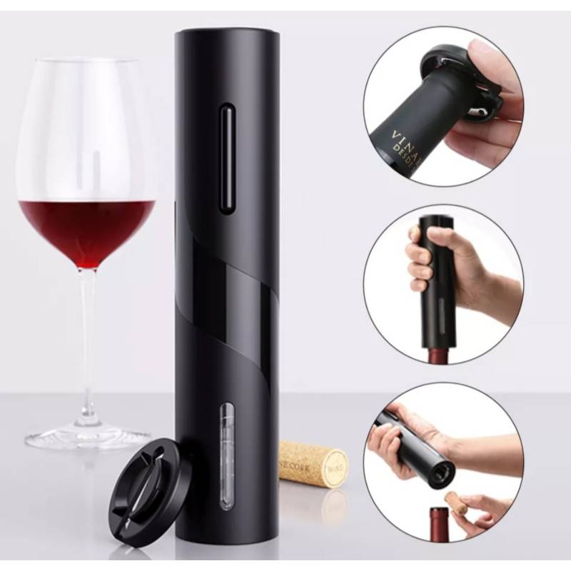 Sacacorchos Eléctrico + Abridor de Vino