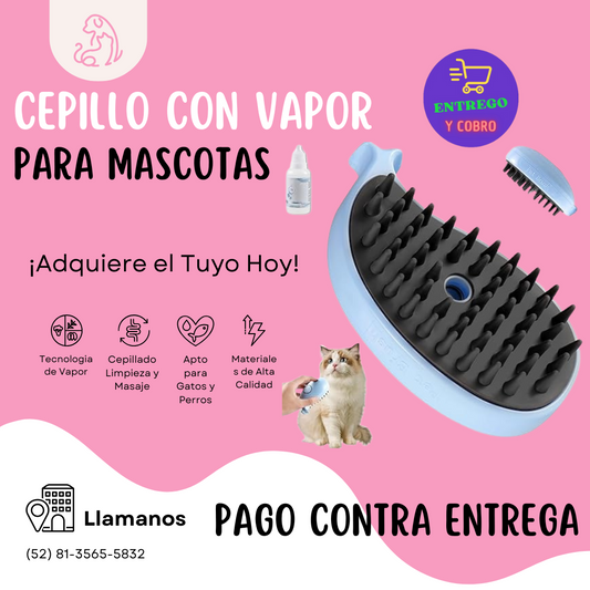 Cepillo Vapor para Mascota