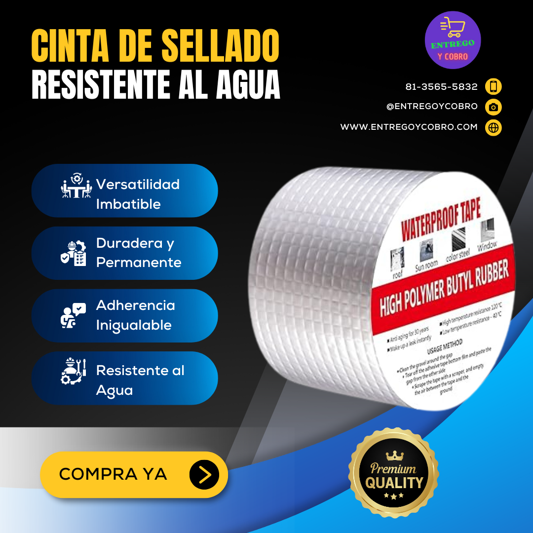 ¡Oferta: 2x1: Cinta de Sellado Resistente al Agua