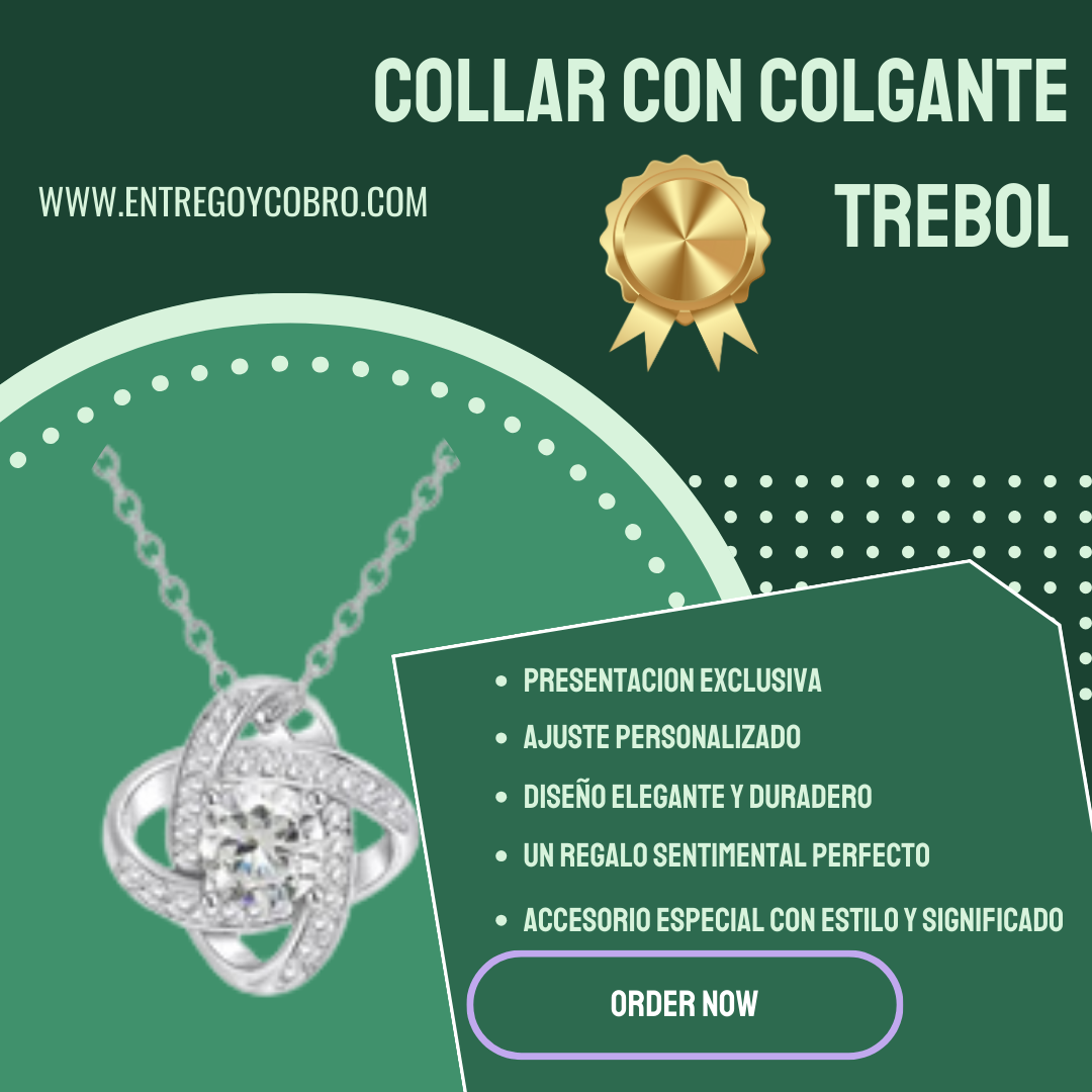 Collar con Colgante Trebol