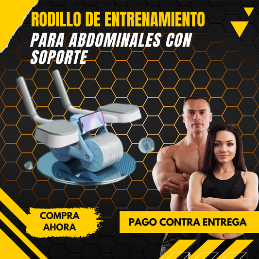 Rodillo de Entrenamiento para Abdominales con Soporte para Codos