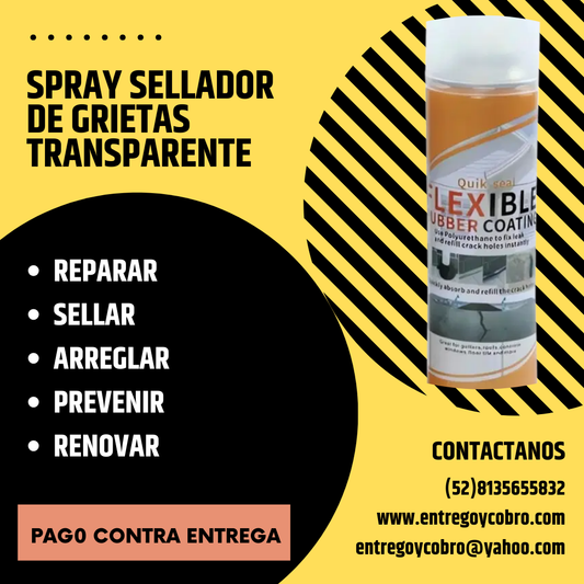 Spray Sellador de Grietas Transparente