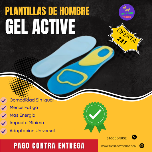 ¡Oferta: 2x1: Plantillas de Hombre en Gel Activ