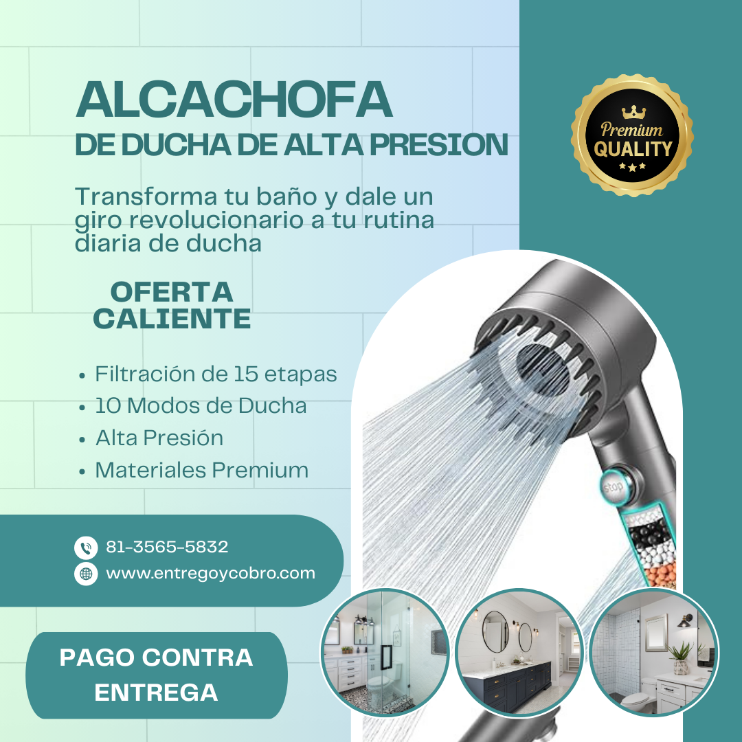 Alcachofa de Ducha de Alta Presión