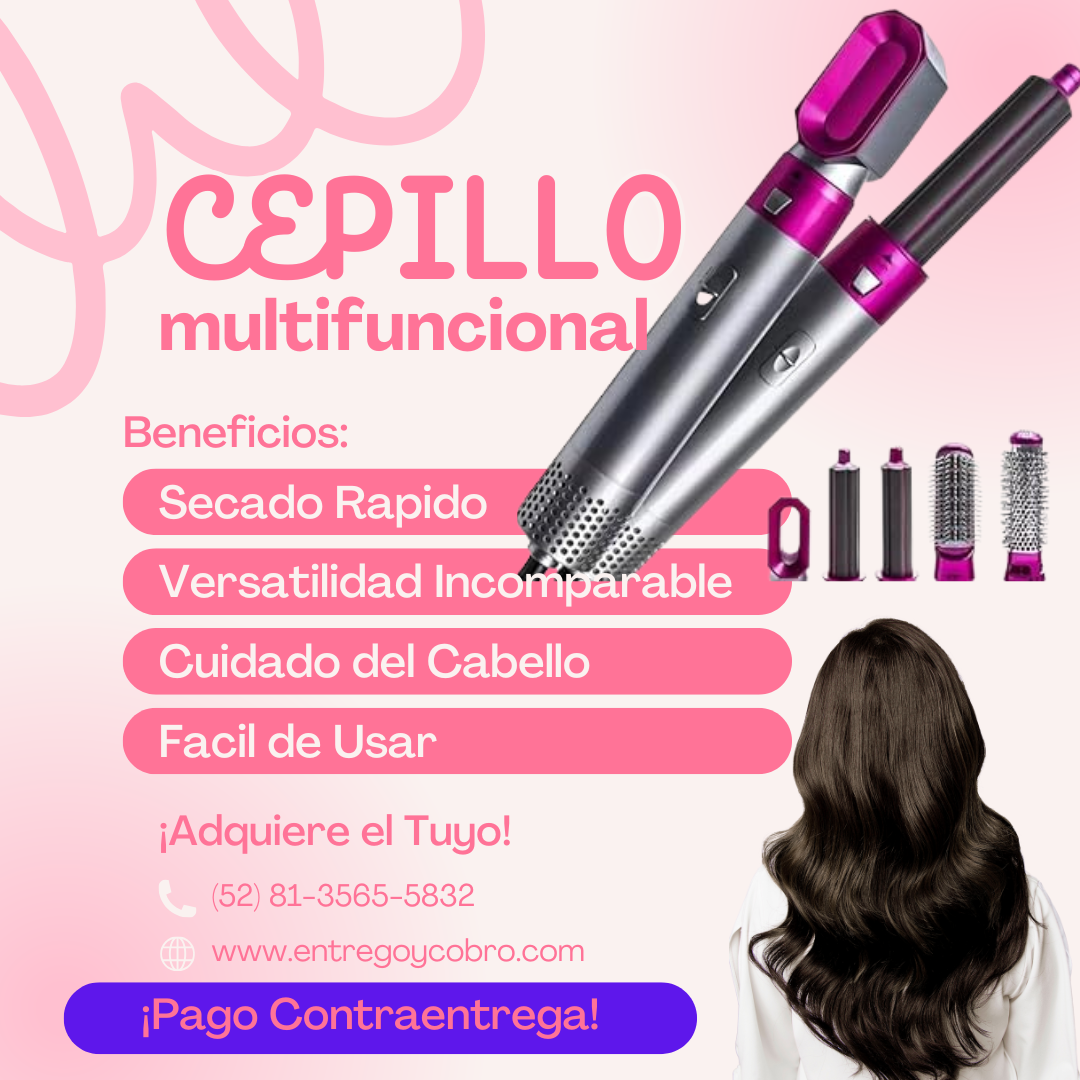 Cepillo Multifuncional Secador 5 en 1